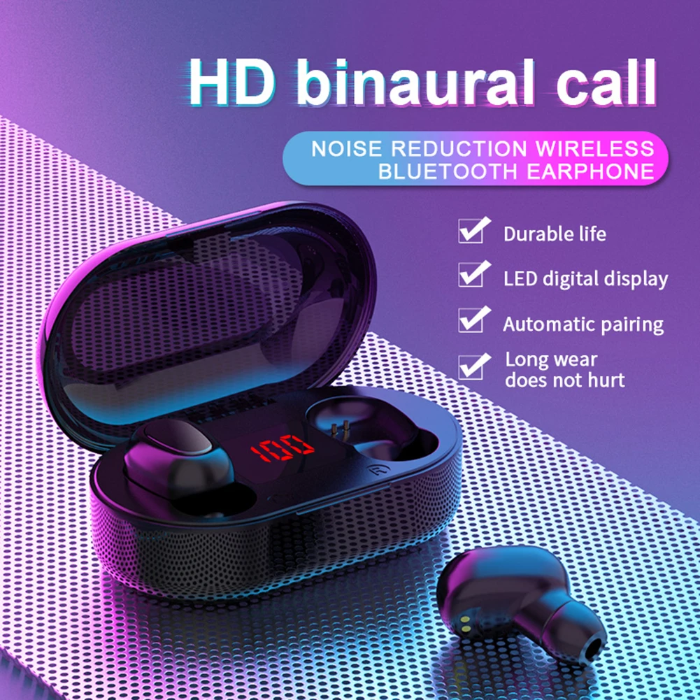 TWS Bluetooth Earphones Wireless Earbuds 9D Surround Double Noise Reduction Headphone Long Standby Earbuds With Charging Case,
TWS Bluetooth Earphones Wireless Earbuds 9D Surround Double Noise Reduction Headphone Long Standby Earbuds With Charging Case,
