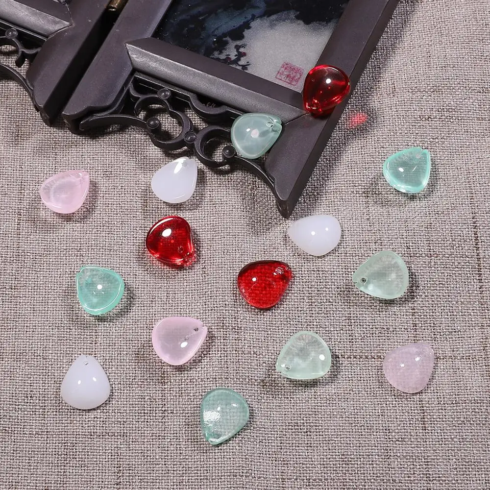 10pcs Pear glass beads transparent Lampwork Charm Leaf Flower Drop Petal for DIY Jewelry Findings Craft Making Accessories
10pcs Pear glass beads transparent Lampwork Charm Leaf Flower Drop Petal for DIY Jewelry Findings Craft Making Accessories