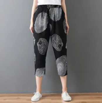New cotton linen women's linen pants loose Harun pants summer casual radish flare pants sweatpants 
New cotton linen women's linen pants loose Harun pants summer casual radish flare pants sweatpants