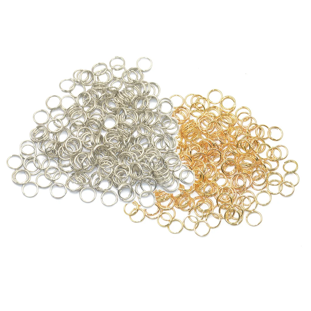400 Pieces Metal Double Loop Split Open Jump Rings Key Rings Keychain Accessories Gold and Silver 6mm
400 Pieces Metal Double Loop Split Open Jump Rings Key Rings Keychain Accessories Gold and Silver 6mm