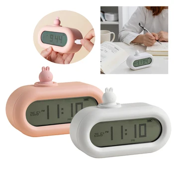 Cute Rabbit Bunny Digital Thermometer Alarm Clock Night Light for Study Reading
Cute Rabbit Bunny Digital Thermometer Alarm Clock Night Light for Study Reading