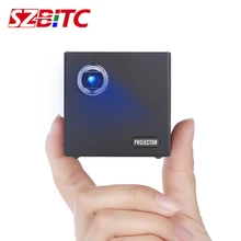 SZBITC Mini Portable Projector WiFi Bluetooth 4.0 LED Video DLP Projector For Home Cinema Support Miracast Airplay SZBITC Mini Portable Projector WiFi Bluetooth 4.0 LED Video DLP Projector For Home Cinema Support Miracast Airplay