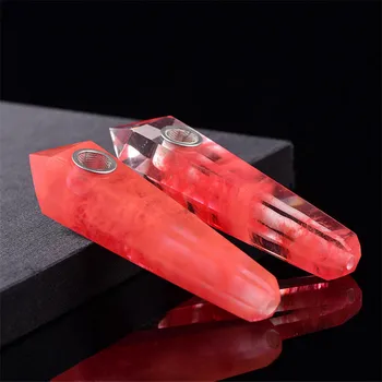 Red Smelting Natural Quartz Crystal Smoking Tobacco Pipe Cigarette Wand Healing 1pcs
Red Smelting Natural Quartz Crystal Smoking Tobacco Pipe Cigarette Wand Healing 1pcs