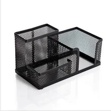 3-Compartments Multifunctional Desk Organizer Pencil Cup Pen Holder Office Supplies Desktop Stationery Storage Box (Black) 
3-Compartments Multifunctional Desk Organizer Pencil Cup Pen Holder Office Supplies Desktop Stationery Storage Box (Black)