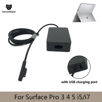44W 15V 2.58A Tablet Charger Power Adapter for Microsoft Surface pro 3 pro 4 pro 5 ( i5/i7) with USB charging Port EU/US PLUG
44W 15V 2.58A Tablet Charger Power Adapter for Microsoft Surface pro 3 pro 4 pro 5 ( i5/i7) with USB charging Port EU/US PLUG
