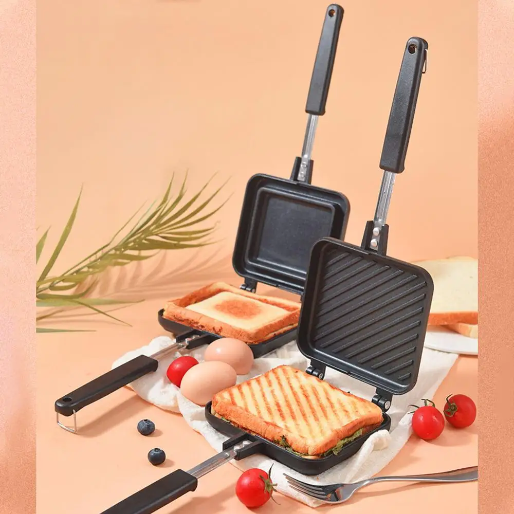 Aluminum alloy Kitchen Double-Sided Non-stick Foldable Grill Frying Pan for Bread Toast Breakfast Machine Waffle Pancake
Aluminum alloy Kitchen Double-Sided Non-stick Foldable Grill Frying Pan for Bread Toast Breakfast Machine Waffle Pancake