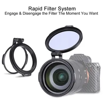UURig ND Filter Ring Rapid Filter System RFS Quick Release Flip Bracket Switch For Sony Canon Nikon DSLR Camera Accessories Kit
UURig ND Filter Ring Rapid Filter System RFS Quick Release Flip Bracket Switch For Sony Canon Nikon DSLR Camera Accessories Kit