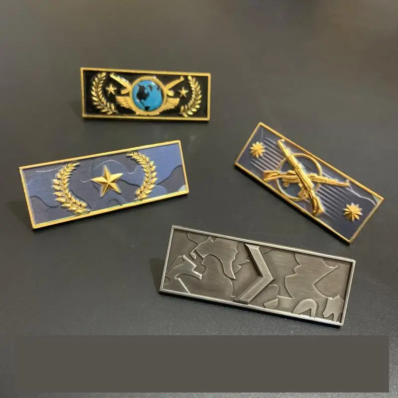 CSGO значок со званием металлическая брошь Global Elite Pin легендарный Орел мастер