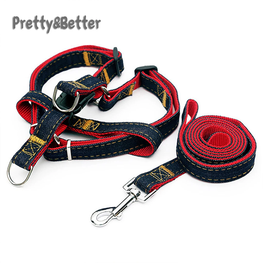Pretty&Better Jean Denim Leash Harness Dog Collar Pet Adjustable Collar Small Medium Large Dog Outdoor Training Cat Rope Belt
Pretty&Better Jean Denim Leash Harness Dog Collar Pet Adjustable Collar Small Medium Large Dog Outdoor Training Cat Rope Belt