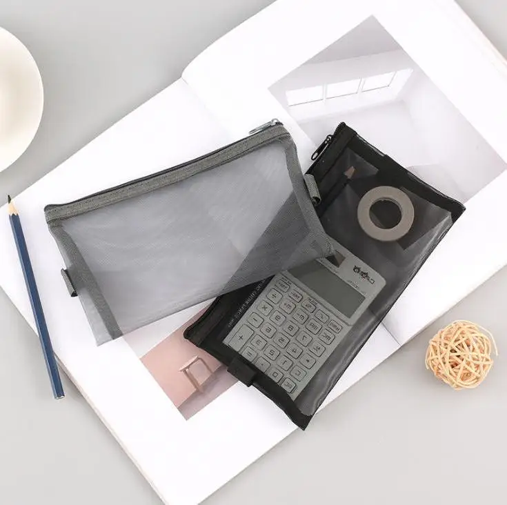 Simple Transparent Mesh Pencil Case Nylon Women Cosmetic Make Up Storage Bag Lipstick Eyeliner Carrying Holder Wholesale
Simple Transparent Mesh Pencil Case Nylon Women Cosmetic Make Up Storage Bag Lipstick Eyeliner Carrying Holder Wholesale