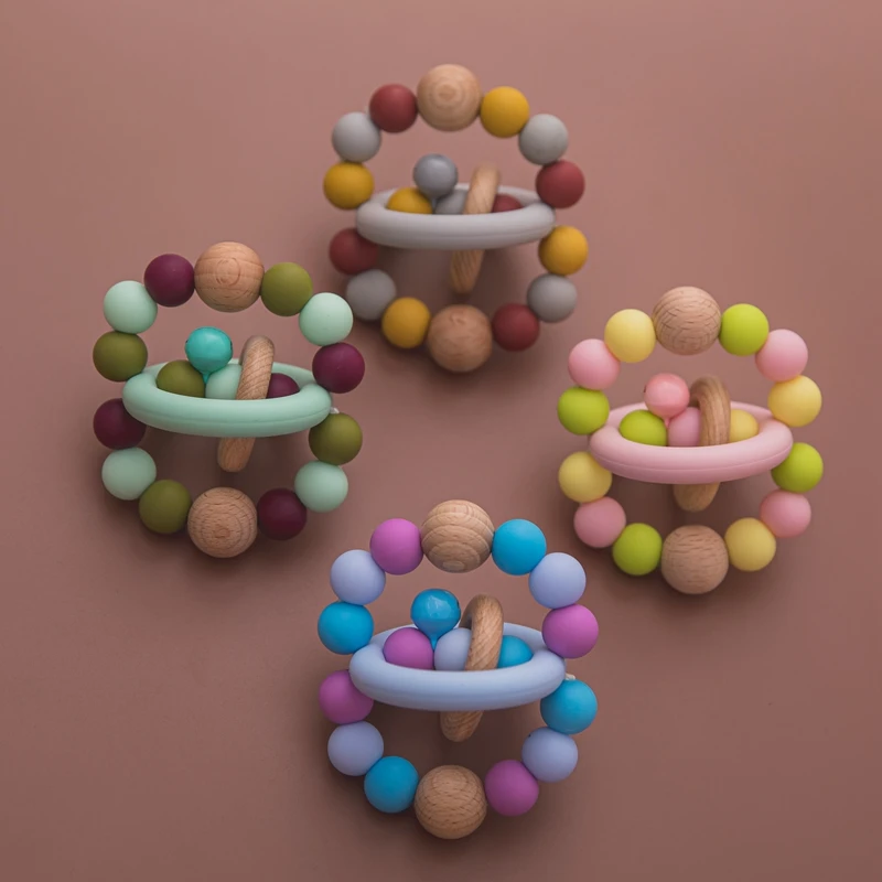 Silicone Baby Rattle Little Hand Bell Ball Rattle Mobile Toy Wood Teether Tiny Rod Infant Intelligence Grasping Nursing Gift Toy
Silicone Baby Rattle Little Hand Bell Ball Rattle Mobile Toy Wood Teether Tiny Rod Infant Intelligence Grasping Nursing Gift Toy