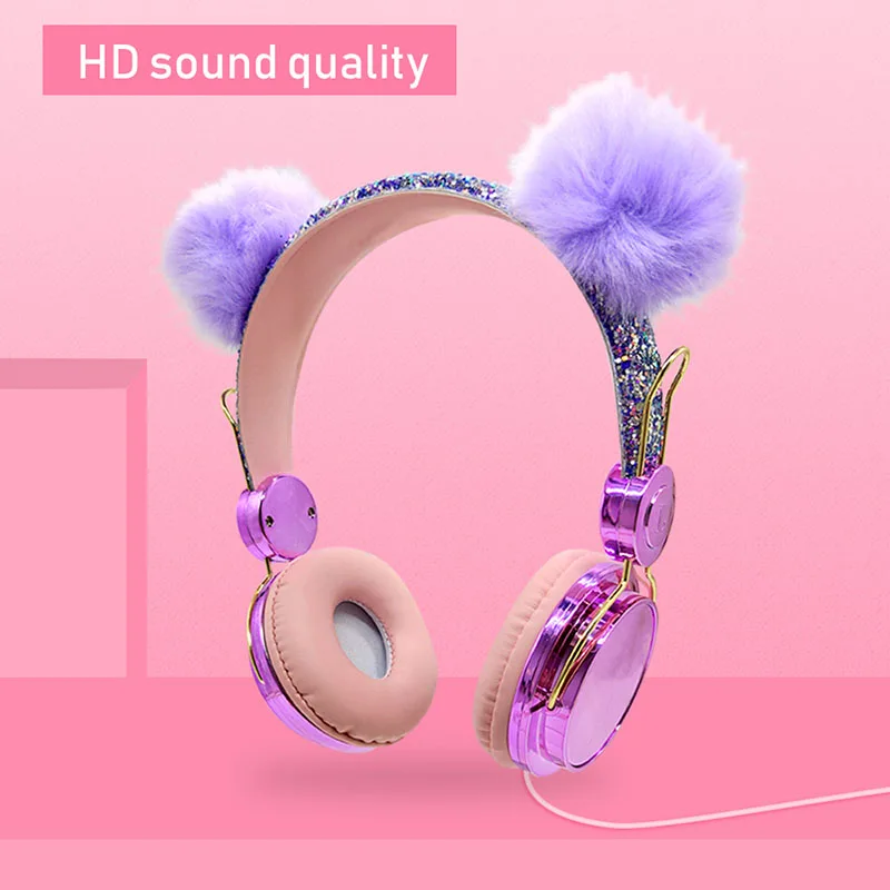 Fones de ouvido com microfone Pom Pom - Frete Grátis Fones de ouvido com microfone Pom Pom - Frete Grátis