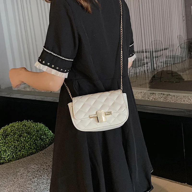 Cool Metal Lock Catch WOMEN'S Bag Summer Small Fresh New Style 2019 Little Fairy Shoulder Bag Women's Rhombus Chain Bag
Cool Metal Lock Catch WOMEN'S Bag Summer Small Fresh New Style 2019 Little Fairy Shoulder Bag Women's Rhombus Chain Bag