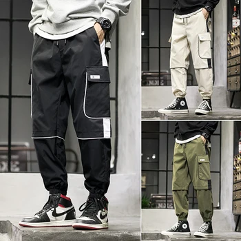 Cargo Pants Men Streetwear Hip Hop Men Loose Joggers Sweatpants Plus size Track Pants Pocket Elastic Waist Full Length Trousers
Cargo Pants Men Streetwear Hip Hop Men Loose Joggers Sweatpants Plus size Track Pants Pocket Elastic Waist Full Length Trousers