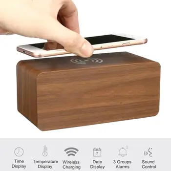 Digital Thermometer Clock Alarm Clock Digital Alarm Clock Portable Modern USB Charging 3 in 1 Wooden with Time Memory
Digital Thermometer Clock Alarm Clock Digital Alarm Clock Portable Modern USB Charging 3 in 1 Wooden with Time Memory
