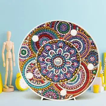 Round Circle DIY Diamond Painting Led Light Lamp Resin Diamond Shaped Drill Special Shaped Night Lamp Table Desk Decoration
Round Circle DIY Diamond Painting Led Light Lamp Resin Diamond Shaped Drill Special Shaped Night Lamp Table Desk Decoration