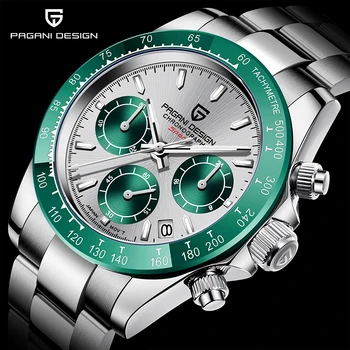 PAGANI DESIGN Classic Sapphire Glass Japan VK63 Movement Chronograph Sport Watch Men All steel Waterproof 100M Quartz Watches
PAGANI DESIGN Classic Sapphire Glass Japan VK63 Movement Chronograph Sport Watch Men All steel Waterproof 100M Quartz Watches