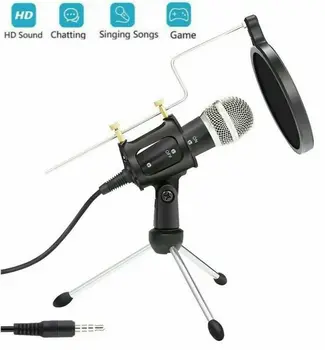 Recording Condenser Microphone Mobile Phone Microphone 3.5mm Jack Microfone for Computer PC Karaoke Mic for Phone YouTube 669
Recording Condenser Microphone Mobile Phone Microphone 3.5mm Jack Microfone for Computer PC Karaoke Mic for Phone YouTube 669