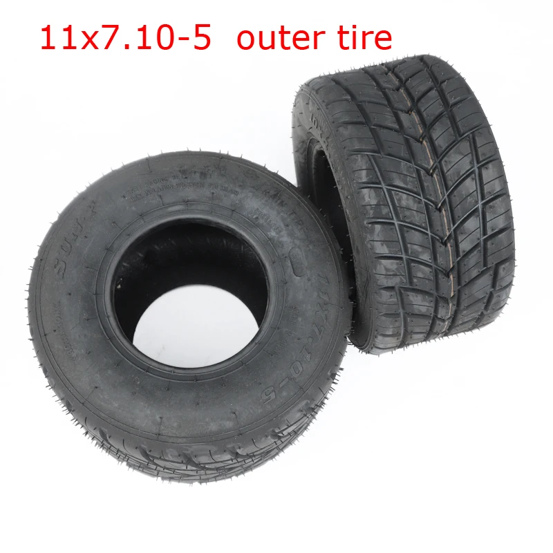 

High Quality 5 Inch Go Kart Tire 10x4.50-5 11x7.10-5 Inch Rain Tire Vacuum Tire Tubeless Drift Go Kart Accessories