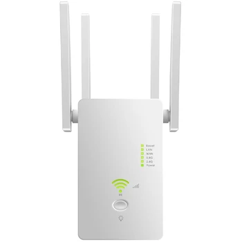 WiFi Range Extender Repeater Router AC1200M WiFi Booster,Access Point,2.4 5.8GHz Dual Band WiFi Extender US Plug
WiFi Range Extender Repeater Router AC1200M WiFi Booster,Access Point,2.4 5.8GHz Dual Band WiFi Extender US Plug