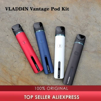 Original VLADDIN Vantage Pod Starter Kit inbuilt 700mAh Battery with 1.6ml Refillable Pod & 0.8ohm and 1.2ohm Coils E-cig Kit
Original VLADDIN Vantage Pod Starter Kit inbuilt 700mAh Battery with 1.6ml Refillable Pod & 0.8ohm and 1.2ohm Coils E-cig Kit