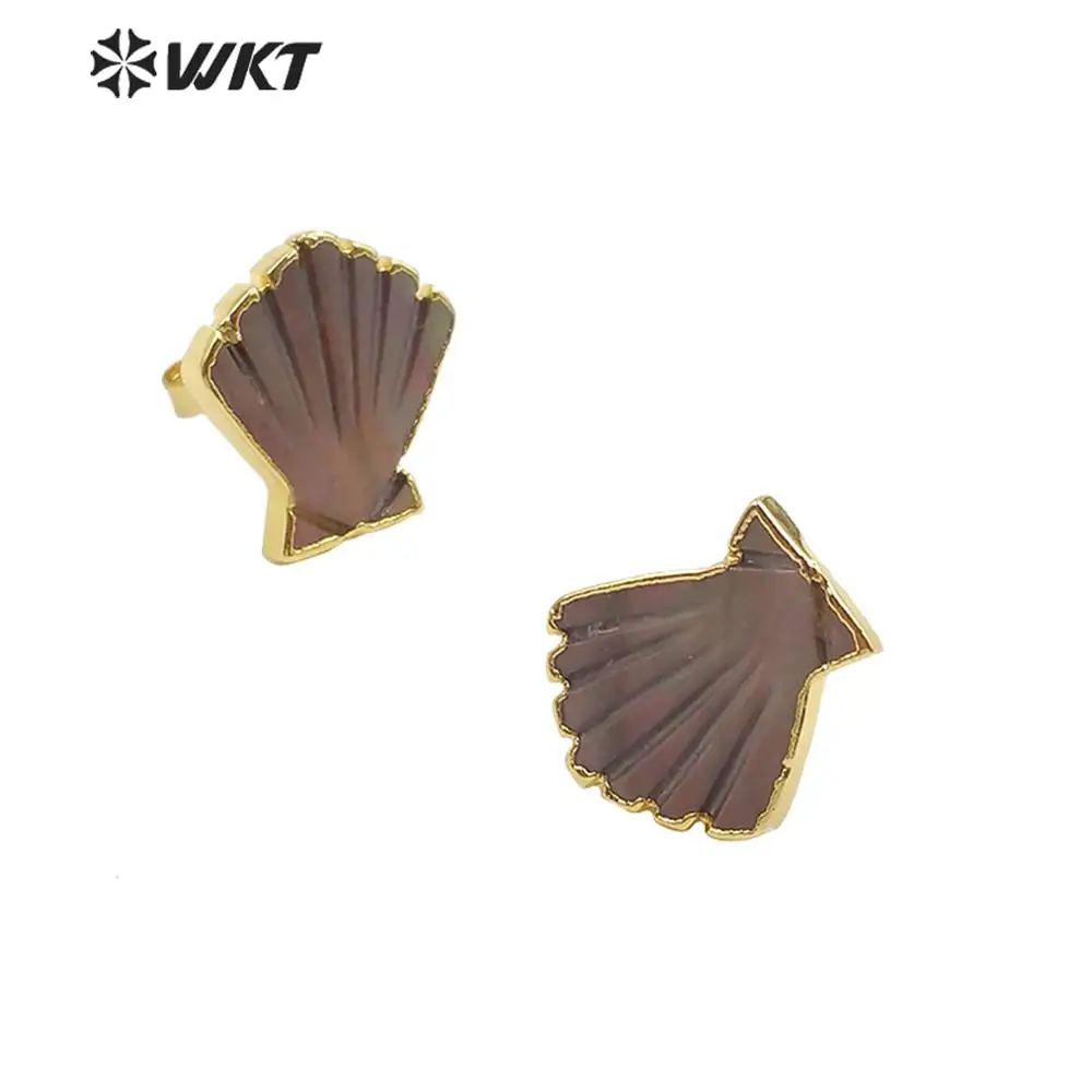 WT-E603 WKT Newest Exclusive Design Fashion Gold Trim Sector Studs Girl Populared Boho Style Elegant Natural Sea Shell
WT-E603 WKT Newest Exclusive Design Fashion Gold Trim Sector Studs Girl Populared Boho Style Elegant Natural Sea Shell