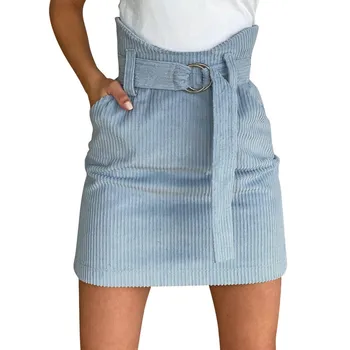 2020 Summer New Blue Skirts Women's Clothes Sexy High Waist Skirt Ladies Ropa De Mujer Casual Mini Half Skirt With Belt Jupe #C3
2020 Summer New Blue Skirts Women's Clothes Sexy High Waist Skirt Ladies Ropa De Mujer Casual Mini Half Skirt With Belt Jupe #C3