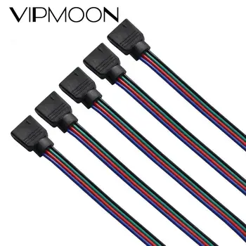 5pcs 10cm 4-pin Connector RGB Female plug socket 2835 3528 5050 Used for RGB LED Strip light connectors Accessories
5pcs 10cm 4-pin Connector RGB Female plug socket 2835 3528 5050 Used for RGB LED Strip light connectors Accessories