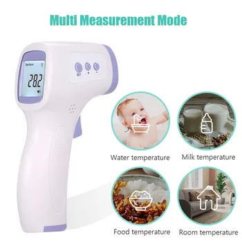 Mini Handheld Forehead Thermometer Non-contact IR Body Infrared Thermometer Forehead Temperature Measurement LCD Digital Display
Mini Handheld Forehead Thermometer Non-contact IR Body Infrared Thermometer Forehead Temperature Measurement LCD Digital Display