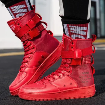 Autumn Winter Working Shoes Hip Hop Street Fashion Men Jason Martins Boots Buckle Strap High Top Sneakers Big Size 36~55
Autumn Winter Working Shoes Hip Hop Street Fashion Men Jason Martins Boots Buckle Strap High Top Sneakers Big Size 36~55