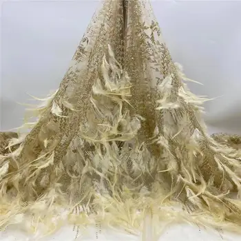 Party / Evening Dress / Wedding Lace Fabric High Quality French Mesh Embroidery Feather African Sequin Bottom Lace Fabric, Dress
Party / Evening Dress / Wedding Lace Fabric High Quality French Mesh Embroidery Feather African Sequin Bottom Lace Fabric, Dress