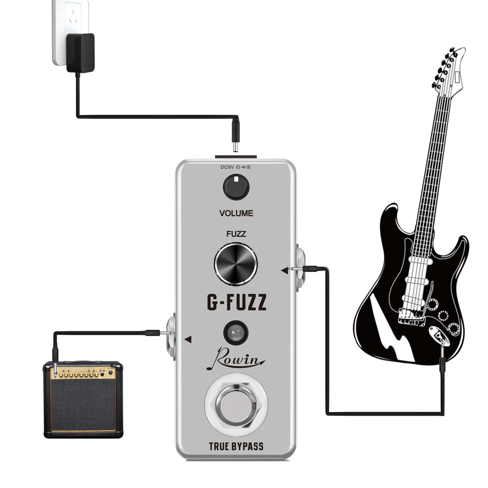 G-FUZZ винтажная германиевая аналоговая гитара, реальный байпас в магазине музыки Ghet.
G-FUZZ винтажная германиевая аналоговая гитара, реальный байпас в магазине музыки Ghet.