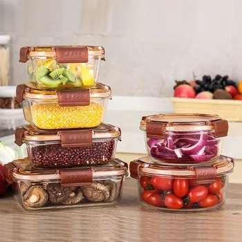 Microwave Special Creative Lunch Box Transparent Sealing Glass Crisper Korean Buckle Cover High Temperature Preservation Box
Microwave Special Creative Lunch Box Transparent Sealing Glass Crisper Korean Buckle Cover High Temperature Preservation Box