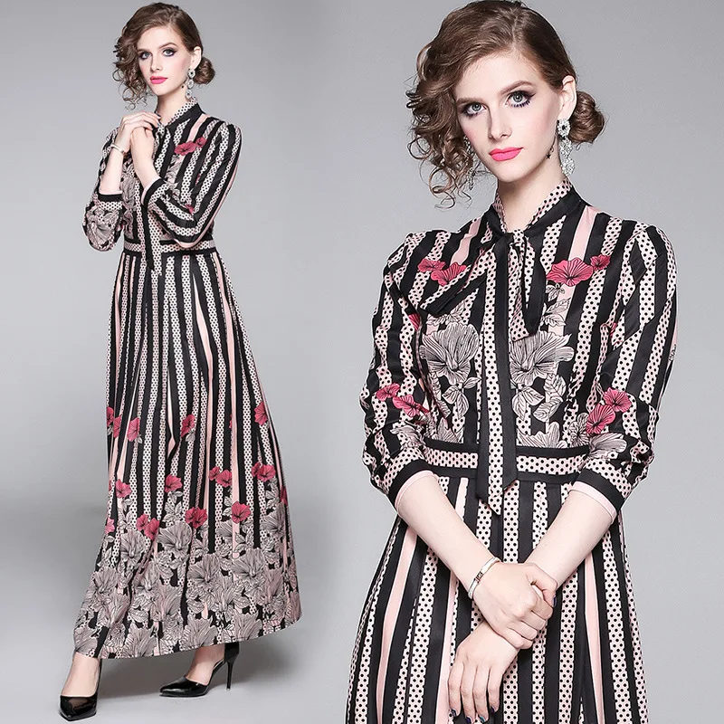 Photo Shoot New Products Women's Dress Europe And America Versitile Fashion Waist Hugging Slimming Positioning Floral Printed Dr
Photo Shoot New Products Women's Dress Europe And America Versitile Fashion Waist Hugging Slimming Positioning Floral Printed Dr