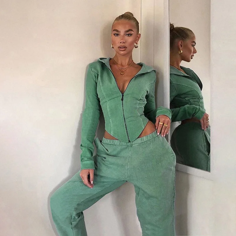 2021 Spring/Autumn Fashion Cardigan Zipper Hooded Jacket High Waist Strap Casual Sportswear Slim Trend High Street Two-piece Set
2021 Spring/Autumn Fashion Cardigan Zipper Hooded Jacket High Waist Strap Casual Sportswear Slim Trend High Street Two-piece Set