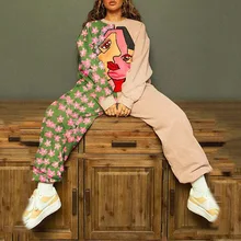 Stylish Print Tracksuit Woman Two Piece Sets Spring Autumn Clothes Oversized Sweatshirt Wide Leg Pants Suits Streetwear Outfits
Stylish Print Tracksuit Woman Two Piece Sets Spring Autumn Clothes Oversized Sweatshirt Wide Leg Pants Suits Streetwear Outfits