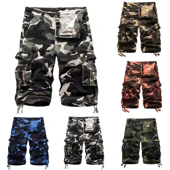 Plus Size Shorts Men Summer Camouflage Print Mens Cargo Shorts Multi-Pockets Drawstring Shorts Fitness Fifth Pants Loose Casual
Plus Size Shorts Men Summer Camouflage Print Mens Cargo Shorts Multi-Pockets Drawstring Shorts Fitness Fifth Pants Loose Casual