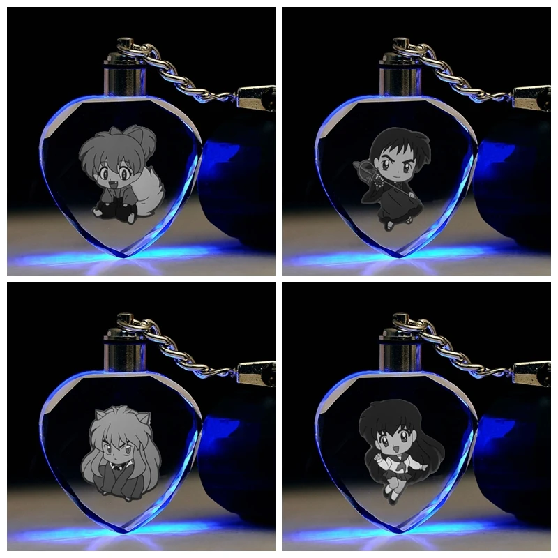 2019 Inuyasha Q version Heart shaped Anime LED Key Chains Figure Keyring Crystal Toy Keychain Light Keyholder OEM Gifts NEW
2019 Inuyasha Q version Heart shaped Anime LED Key Chains Figure Keyring Crystal Toy Keychain Light Keyholder OEM Gifts NEW