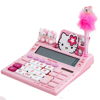 Cartoon 3d Calculator Kawaii Kitty Desktop Solar Dual Power 12 Digital Calculator Calculation Tool Girl Gift Free Note Pen Dolls
Cartoon 3d Calculator Kawaii Kitty Desktop Solar Dual Power 12 Digital Calculator Calculation Tool Girl Gift Free Note Pen Dolls