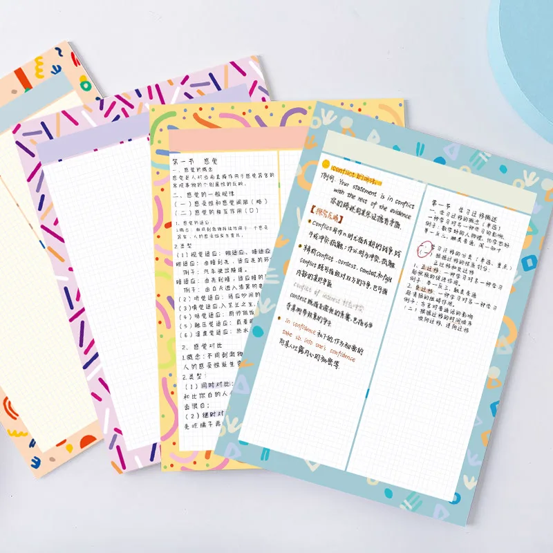 Ins Creative Retro Color Pattern B5 Notebook 30 Sheets Student Learning notes Paper Large Loose Leaf memo pad diary Stationery
Ins Creative Retro Color Pattern B5 Notebook 30 Sheets Student Learning notes Paper Large Loose Leaf memo pad diary Stationery