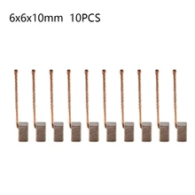 2/10pc Carbon Brush 6x6x10mm For Blower Motor, Fan Motor, Windshield Wiper Motor Rugged Easy To Use High Quality
2/10pc Carbon Brush 6x6x10mm For Blower Motor, Fan Motor, Windshield Wiper Motor Rugged Easy To Use High Quality