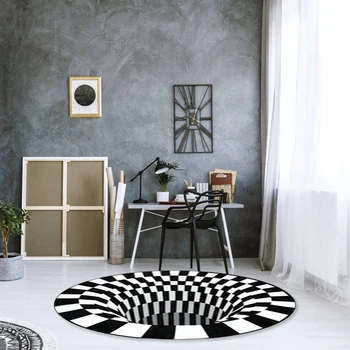 3D Three-dimensional Black&White Stereo Vision Mat for Living Room Visual Illusion 3D Rug Carpet For bedroom Home Decorative
3D Three-dimensional Black&White Stereo Vision Mat for Living Room Visual Illusion 3D Rug Carpet For bedroom Home Decorative