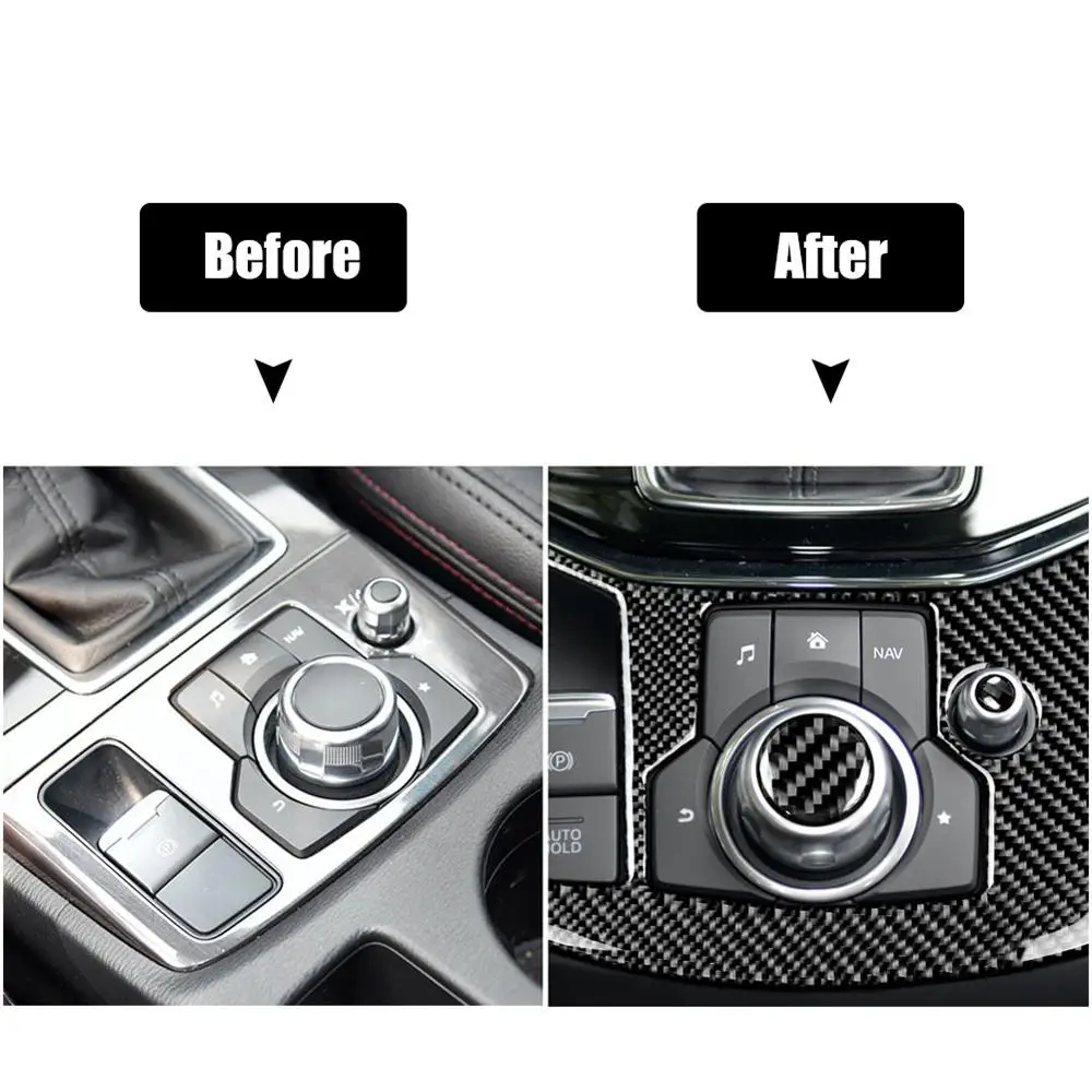 2 PCS Carbon Fiber Control Multimedia Button Volume Cover Fit for Mazda 3 CX-5 M3 M6 17+ Automobile Decoration Car Accessories
2 PCS Carbon Fiber Control Multimedia Button Volume Cover Fit for Mazda 3 CX-5 M3 M6 17+ Automobile Decoration Car Accessories