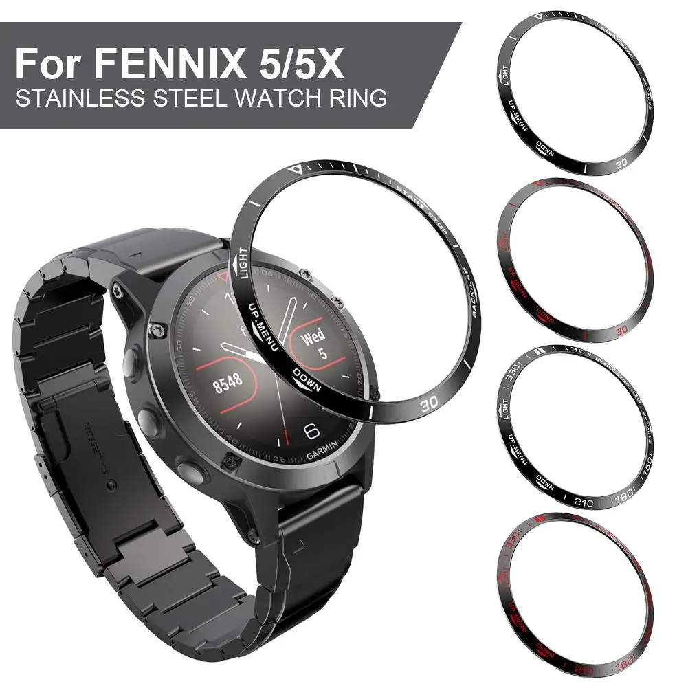 High Quality Fashion Bezel Ring Styling Case For Garmin Fenix 5 / Fenix 5X Smart Watch Metal Frame Adhesive Protective Cover
High Quality Fashion Bezel Ring Styling Case For Garmin Fenix 5 / Fenix 5X Smart Watch Metal Frame Adhesive Protective Cover