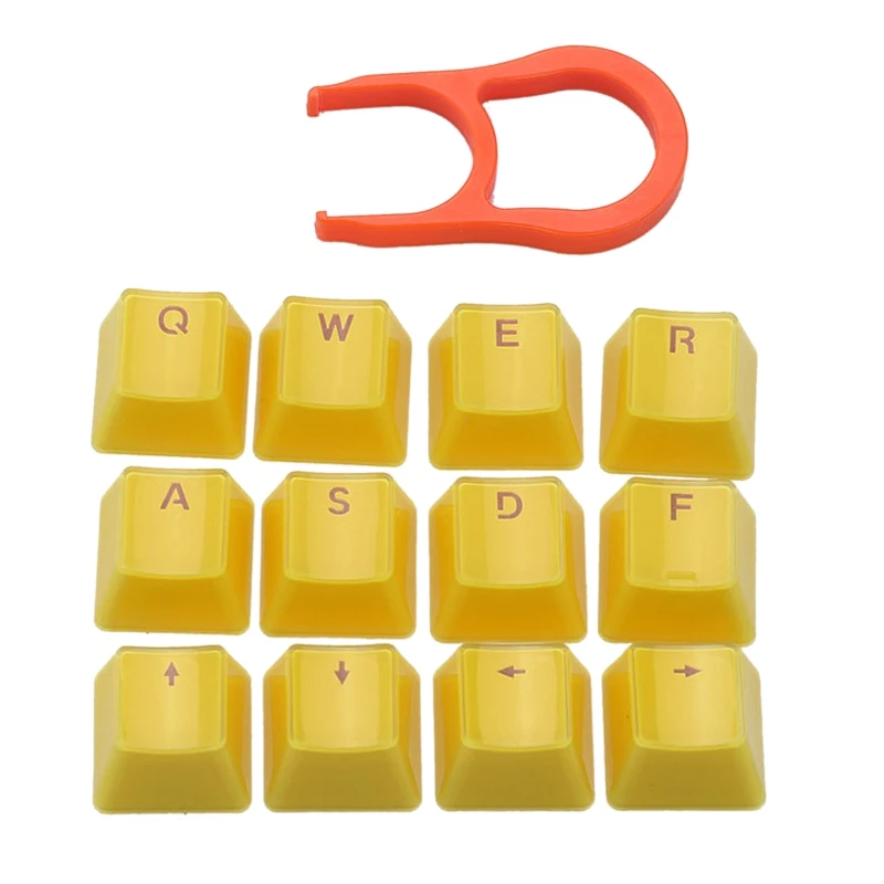 12-key PBT Crystal Translucent Keycaps with Key Puller for Mechanical Keyboard 62KA
12-key PBT Crystal Translucent Keycaps with Key Puller for Mechanical Keyboard 62KA