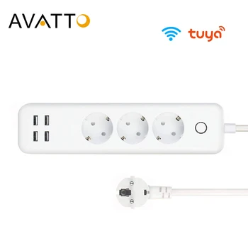 AVATTO WPS05 WiFi Smart Power Strip with 3 Outlets 4USB Ports Power Monitor,1.5m Extension Cord works with Alexa, Google Home
AVATTO WPS05 WiFi Smart Power Strip with 3 Outlets 4USB Ports Power Monitor,1.5m Extension Cord works with Alexa, Google Home
