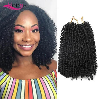 Hair Nest Crochet Spring Twist Blonde Ombre Colored Hair Extensions Passion Twist Bohemian Kinky Twist Hair 10 Inch 3Pcs/Pack
Hair Nest Crochet Spring Twist Blonde Ombre Colored Hair Extensions Passion Twist Bohemian Kinky Twist Hair 10 Inch 3Pcs/Pack
