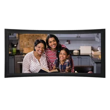 160 Inch glare particle fabric projector Screen Curved Projection Screen Curved Projector Screen
160 Inch glare particle fabric projector Screen Curved Projection Screen Curved Projector Screen