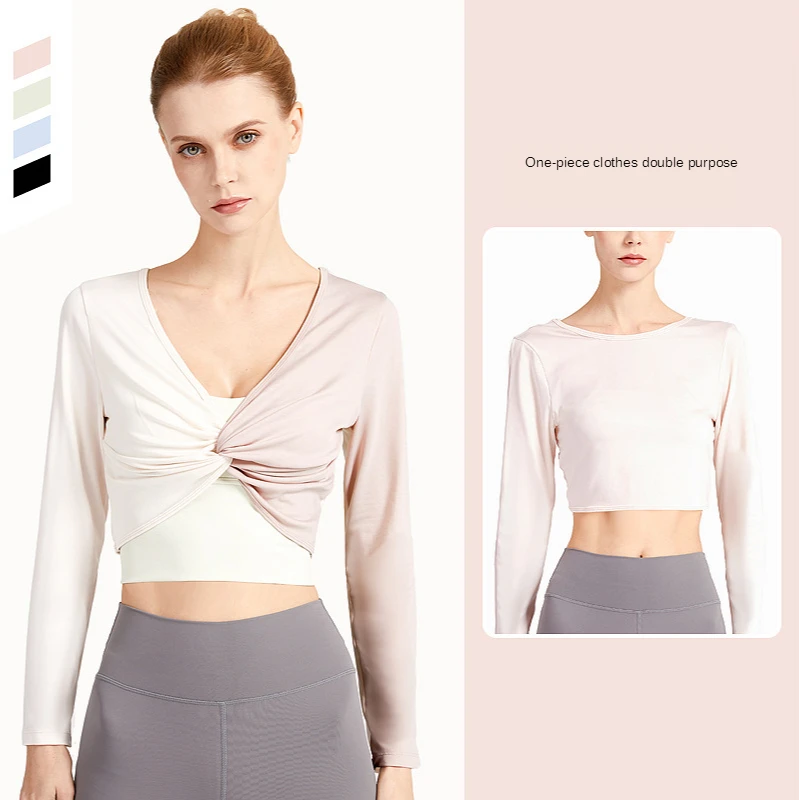 Fitness Long-sleeved Double-sided Women's Yoga Clothes Twisted Breathable Slim Back Sports Outdoor Workout Running Top
Fitness Long-sleeved Double-sided Women's Yoga Clothes Twisted Breathable Slim Back Sports Outdoor Workout Running Top