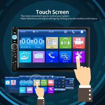 7 Inch Car MP5 Player FM Radio Stereo Radio Audio Music USB Digital Touch Screen Wireless AUX Input MP3 Music Player with Camera
7 Inch Car MP5 Player FM Radio Stereo Radio Audio Music USB Digital Touch Screen Wireless AUX Input MP3 Music Player with Camera